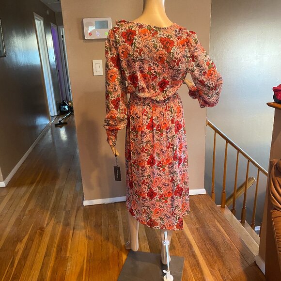 Tommy Hilfiger Floral Chiffon L/S Dress NWT Size 8P - Picture 2 of 7
